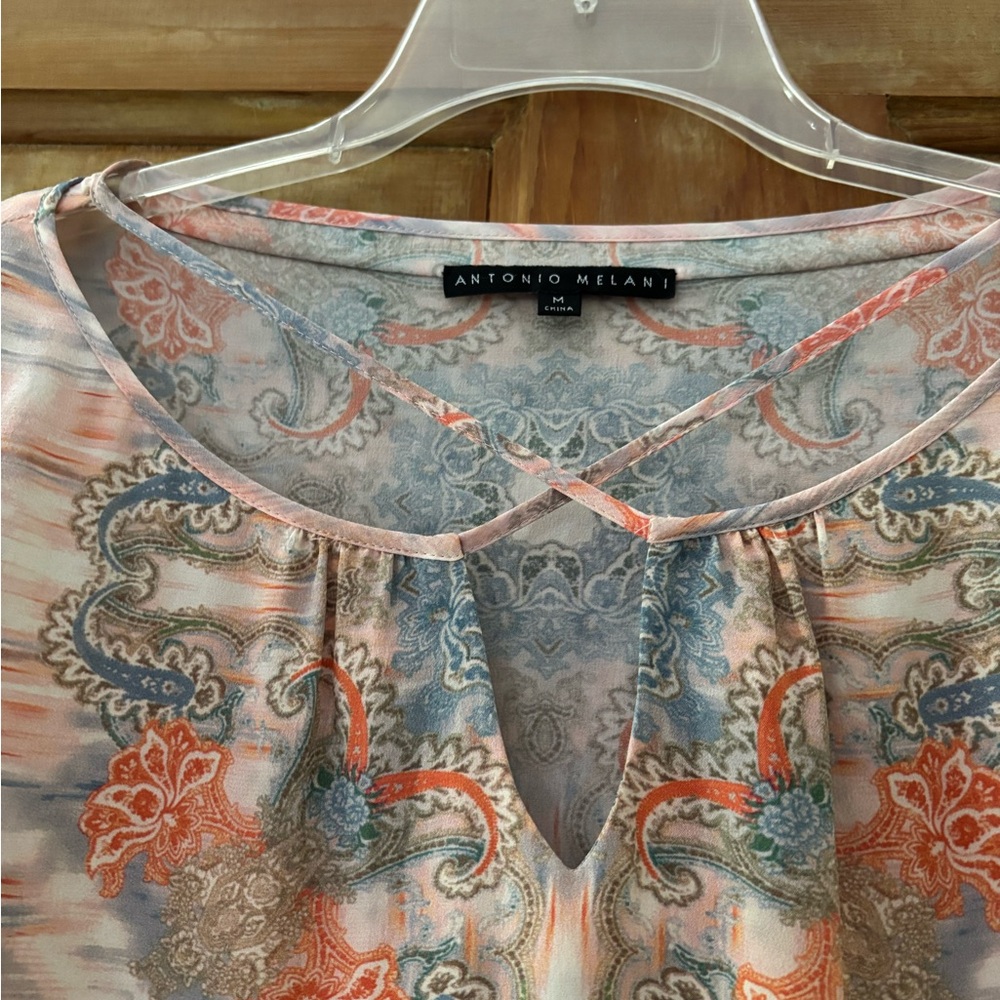ANTONIO MELANI Kaleidoscope Print Blouse - Picture 2 of 4